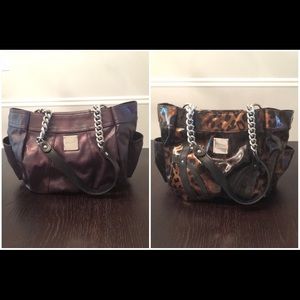 Miche Purse with 2 covers (purple & leopard)